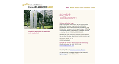 Desktop Screenshot of emmaplambeckhaus.de